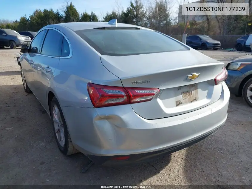 1G1ZD5ST0NF177239 2022 Chevrolet Malibu Fwd Lt