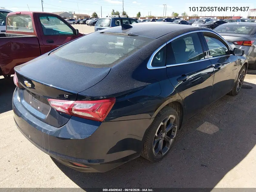 2022 Chevrolet Malibu Fwd Lt VIN: 1G1ZD5ST6NF129437 Lot: 45409342
