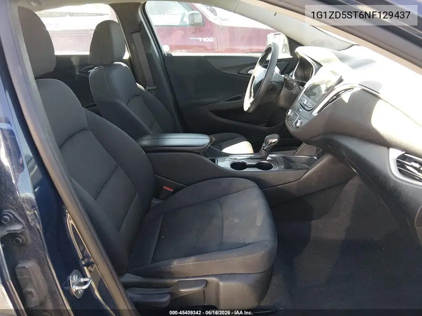 2022 Chevrolet Malibu Fwd Lt VIN: 1G1ZD5ST6NF129437 Lot: 45409342