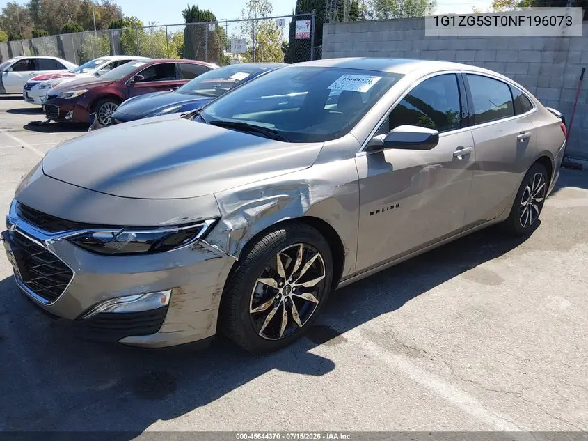 2022 Chevrolet Malibu Fwd Rs VIN: 1G1ZG5ST0NF196073 Lot: 45644370