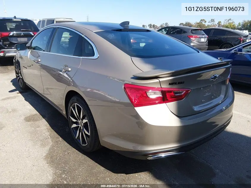 2022 Chevrolet Malibu Fwd Rs VIN: 1G1ZG5ST0NF196073 Lot: 45644370