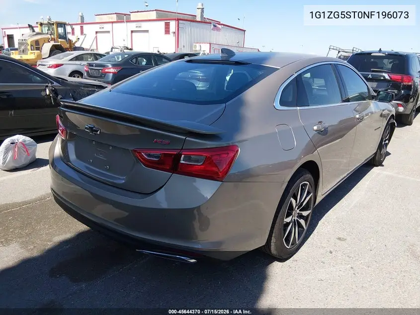2022 Chevrolet Malibu Fwd Rs VIN: 1G1ZG5ST0NF196073 Lot: 45644370