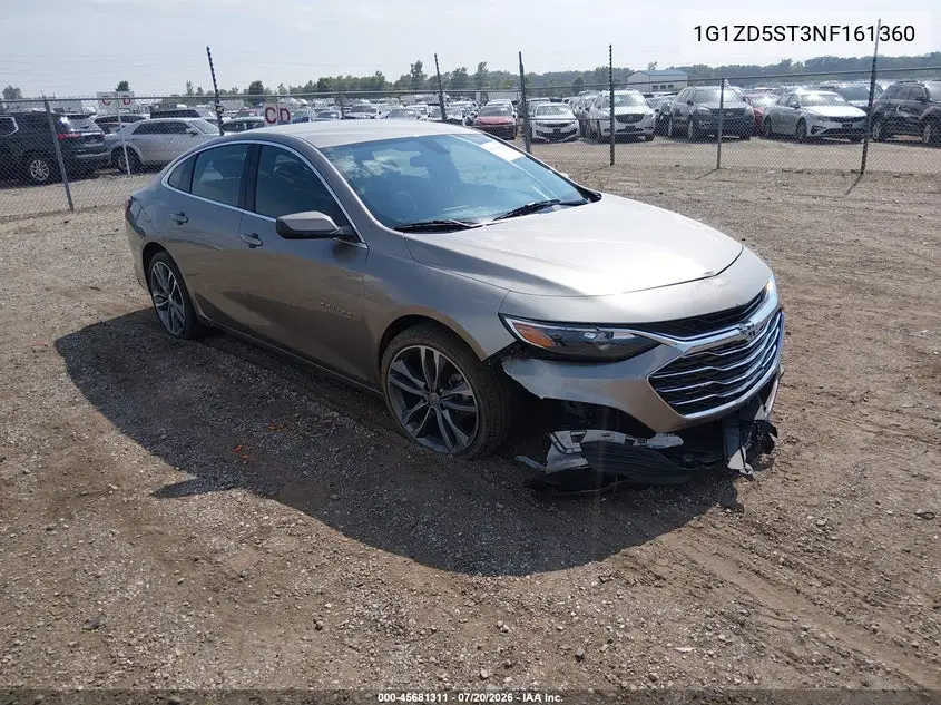 2022 Chevrolet Malibu Fwd Lt VIN: 1G1ZD5ST3NF161360 Lot: 45681311