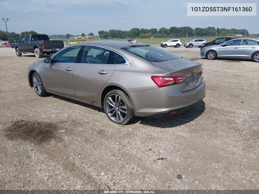 2022 Chevrolet Malibu Fwd Lt VIN: 1G1ZD5ST3NF161360 Lot: 45681311
