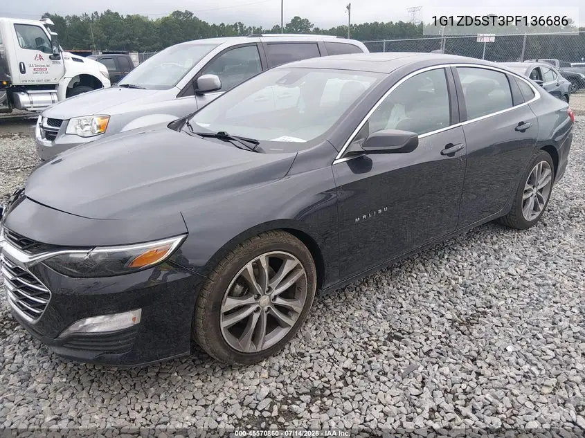 2023 Chevrolet Malibu Fwd 1Lt VIN: 1G1ZD5ST3PF136686 Lot: 45570860