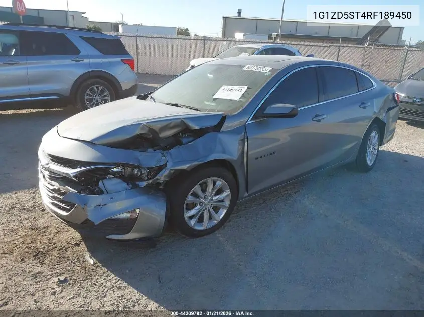 1G1ZD5ST4RF189450 2024 Chevrolet Malibu Lt
