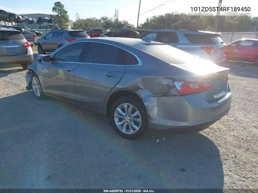 1G1ZD5ST4RF189450 2024 Chevrolet Malibu Lt