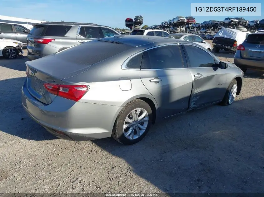 1G1ZD5ST4RF189450 2024 Chevrolet Malibu Lt