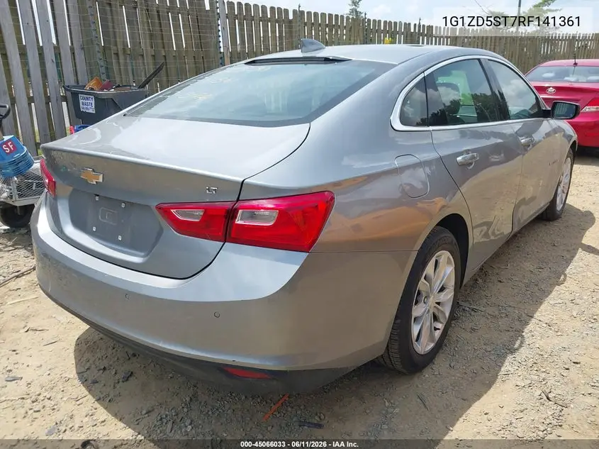 2024 Chevrolet Malibu Fwd 1Lt VIN: 1G1ZD5ST7RF141361 Lot: 45066033