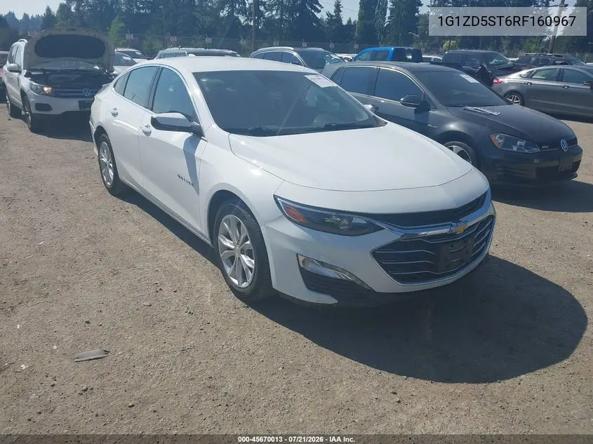 2024 Chevrolet Malibu Fwd 1Lt VIN: 1G1ZD5ST6RF160967 Lot: 45670013