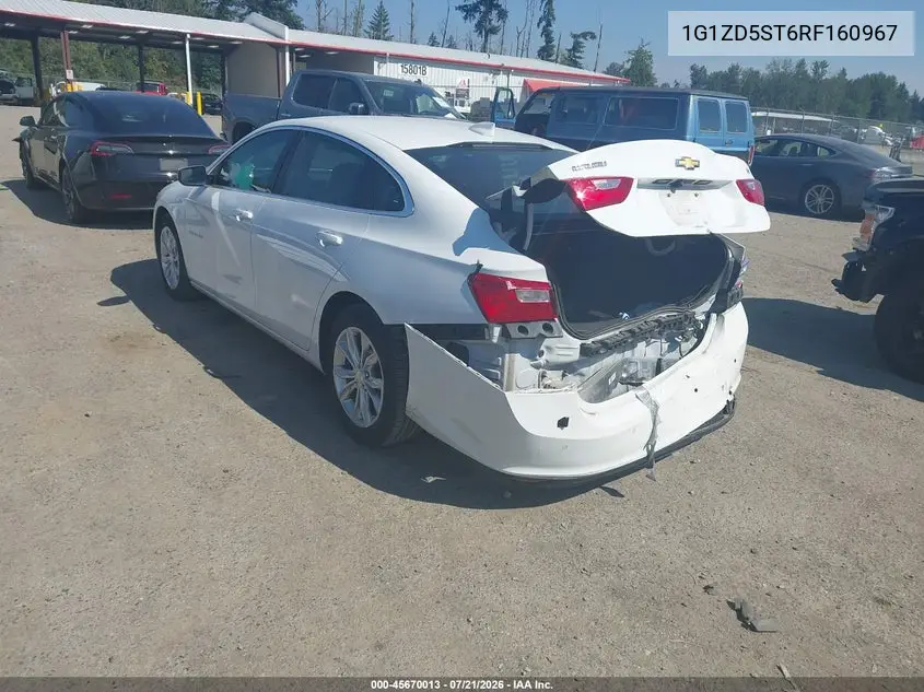 2024 Chevrolet Malibu Fwd 1Lt VIN: 1G1ZD5ST6RF160967 Lot: 45670013