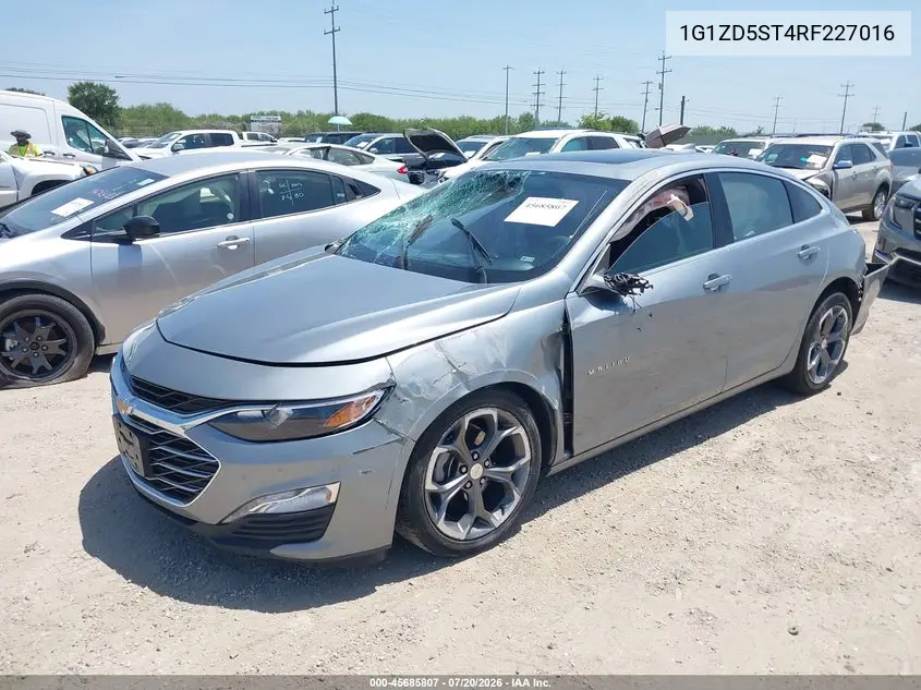 2024 Chevrolet Malibu Fwd 1Lt VIN: 1G1ZD5ST4RF227016 Lot: 45685807