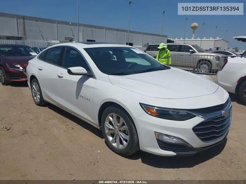 2024 Chevrolet Malibu Fwd 1Lt VIN: 1G1ZD5ST3RF135394 Lot: 45692744