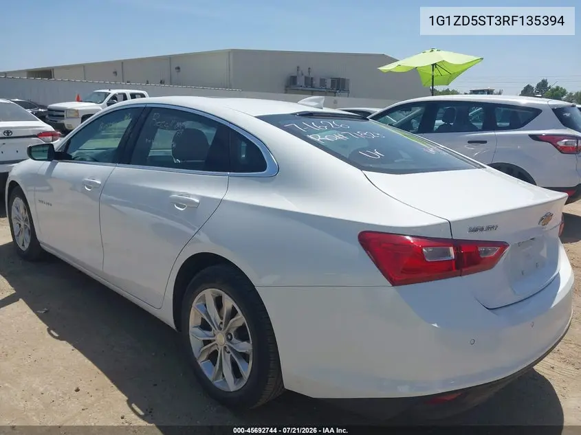 2024 Chevrolet Malibu Fwd 1Lt VIN: 1G1ZD5ST3RF135394 Lot: 45692744