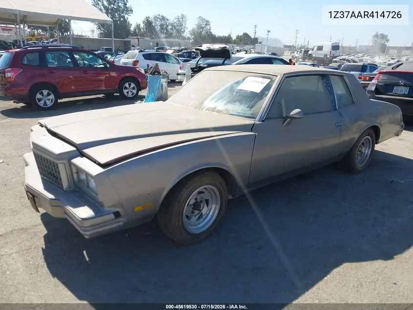 1980 Chevrolet Monte Carlo VIN: 1Z37AAR414726 Lot: 45619530