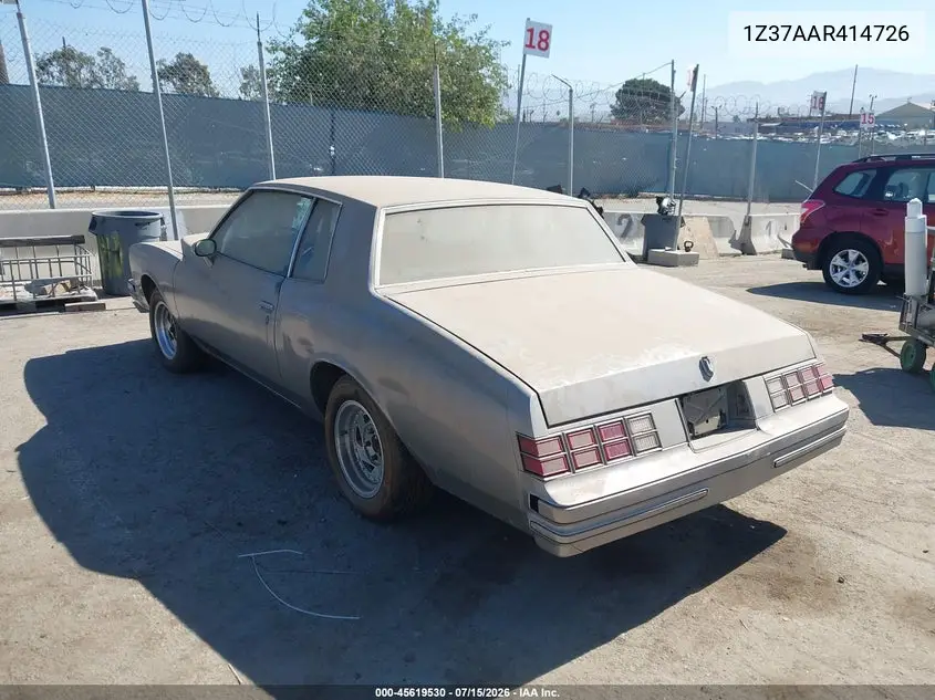 1980 Chevrolet Monte Carlo VIN: 1Z37AAR414726 Lot: 45619530