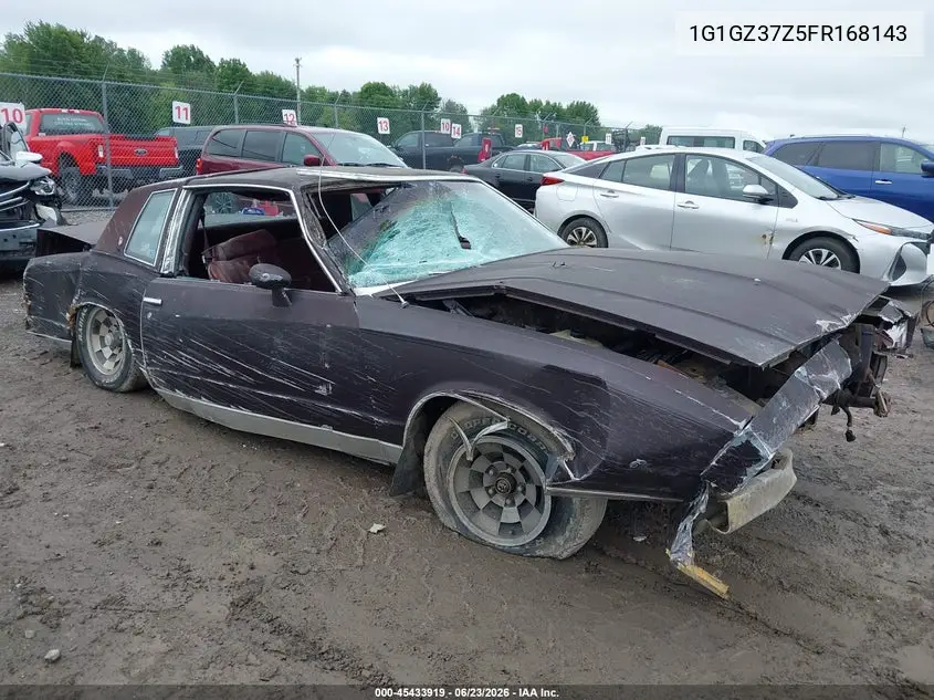 1985 Chevrolet Monte Carlo VIN: 1G1GZ37Z5FR168143 Lot: 45433919