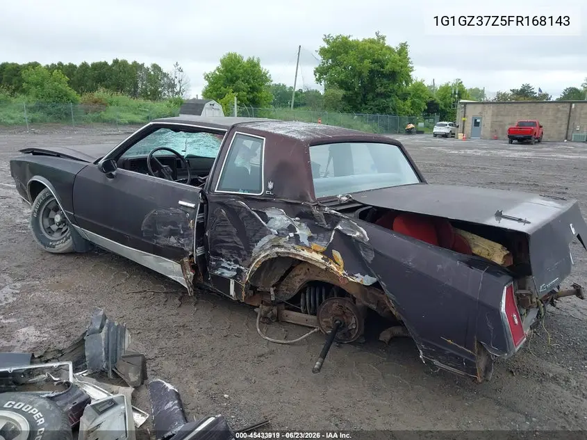 1985 Chevrolet Monte Carlo VIN: 1G1GZ37Z5FR168143 Lot: 45433919