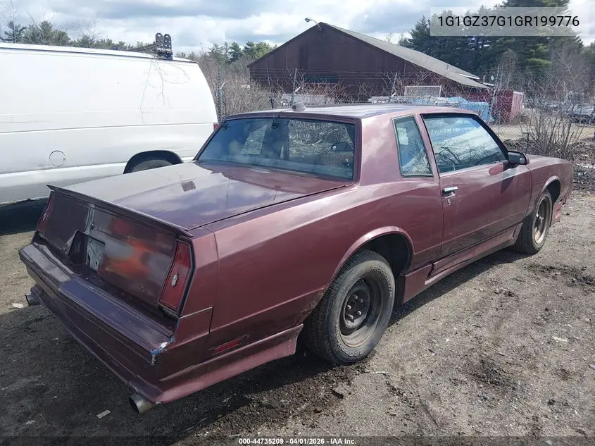 1986 Chevrolet Monte Carlo VIN: 1G1GZ37G1GR199776 Lot: 44735209