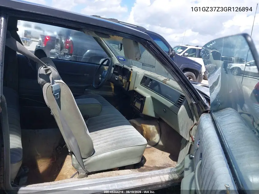 1986 Chevrolet Monte Carlo VIN: 1G1GZ37Z3GR126894 Lot: 45344216