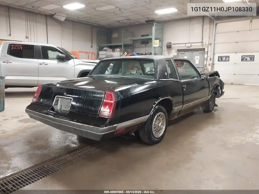 1988 Chevrolet Monte Carlo VIN: 1G1GZ11H0JP108330 Lot: 45097665