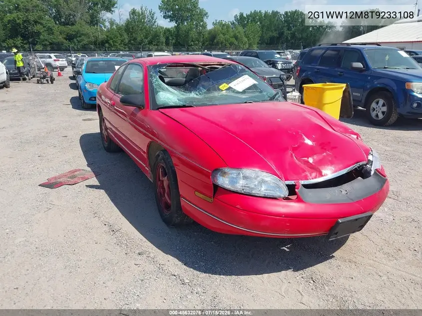 1996 Chevrolet Monte Carlo Ls VIN: 2G1WW12M8T9233108 Lot: 45632076