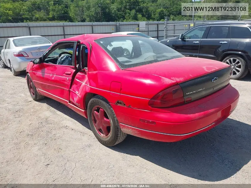 1996 Chevrolet Monte Carlo Ls VIN: 2G1WW12M8T9233108 Lot: 45632076