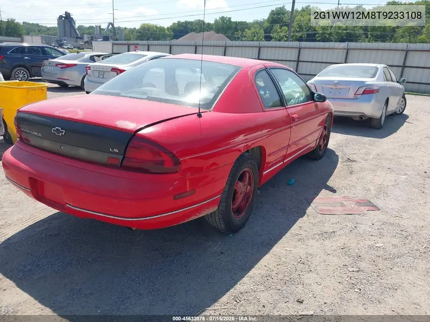 1996 Chevrolet Monte Carlo Ls VIN: 2G1WW12M8T9233108 Lot: 45632076