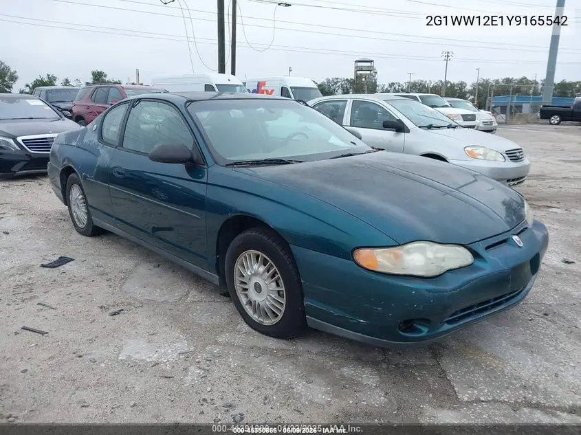 2000 Chevrolet Monte Carlo Ls VIN: 2G1WW12E1Y9165542 Lot: 45350866