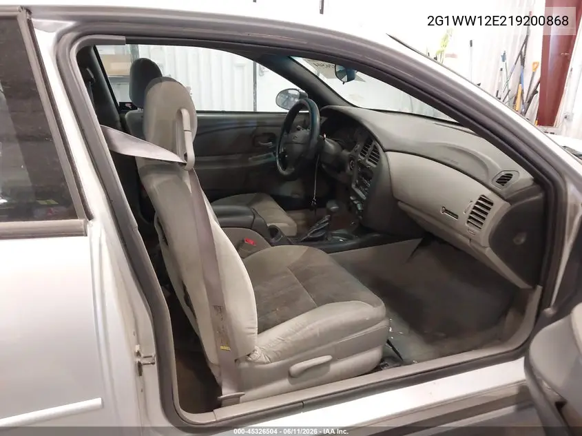 2001 Chevrolet Monte Carlo Ls VIN: 2G1WW12E219200868 Lot: 45326504