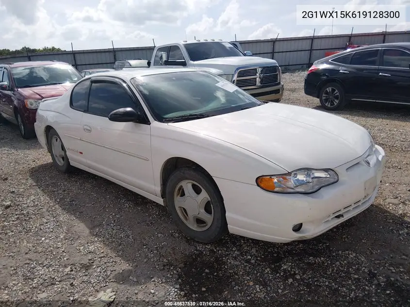 2001 Chevrolet Monte Carlo Ss VIN: 2G1WX15K619128300 Lot: 45637530