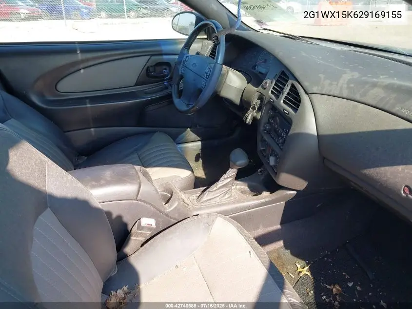 2002 Chevrolet Monte Carlo Ss VIN: 2G1WX15K629169155 Lot: 42740588