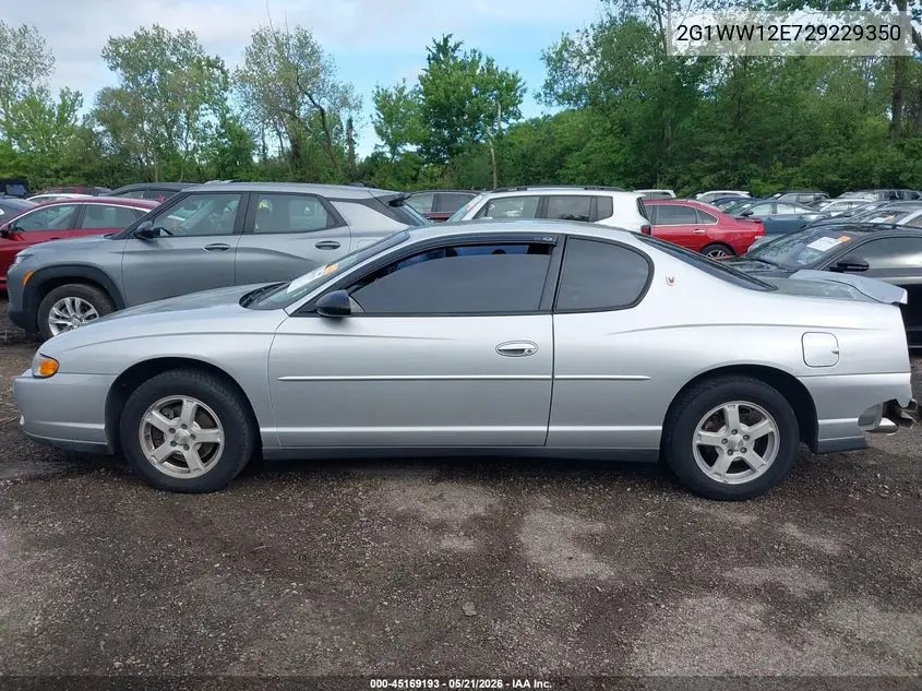 2002 Chevrolet Monte Carlo Ls VIN: 2G1WW12E729229350 Lot: 45169193