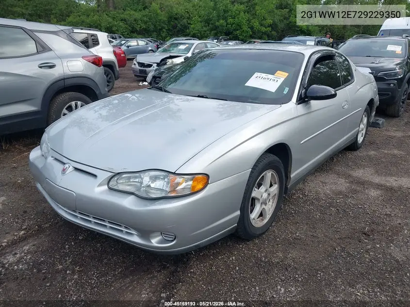 2002 Chevrolet Monte Carlo Ls VIN: 2G1WW12E729229350 Lot: 45169193