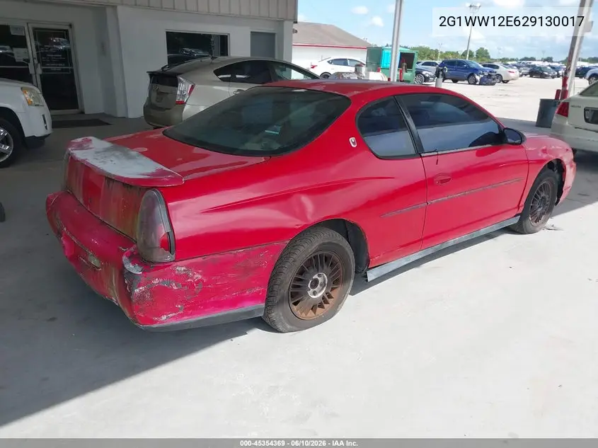 2002 Chevrolet Monte Carlo Ls VIN: 2G1WW12E629130017 Lot: 45354369
