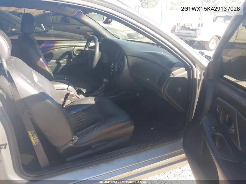 2002 Chevrolet Monte Carlo Ss VIN: 2G1WX15K429137028 Lot: 45416254