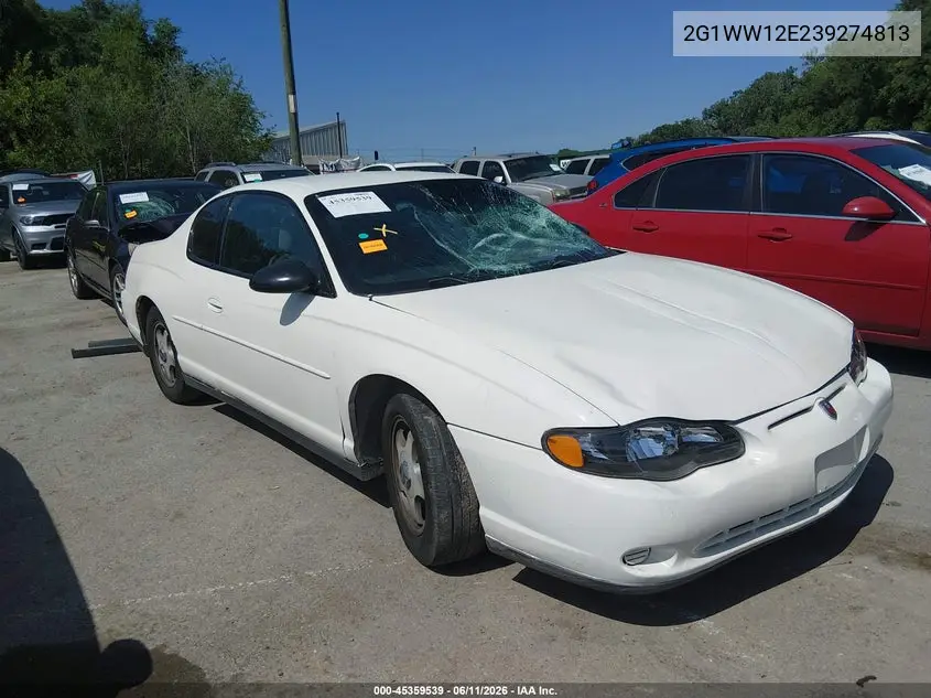 2003 Chevrolet Monte Carlo Ls VIN: 2G1WW12E239274813 Lot: 45359539