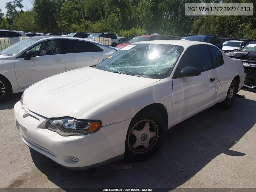2003 Chevrolet Monte Carlo Ls VIN: 2G1WW12E239274813 Lot: 45359539