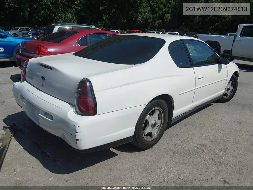 2003 Chevrolet Monte Carlo Ls VIN: 2G1WW12E239274813 Lot: 45359539