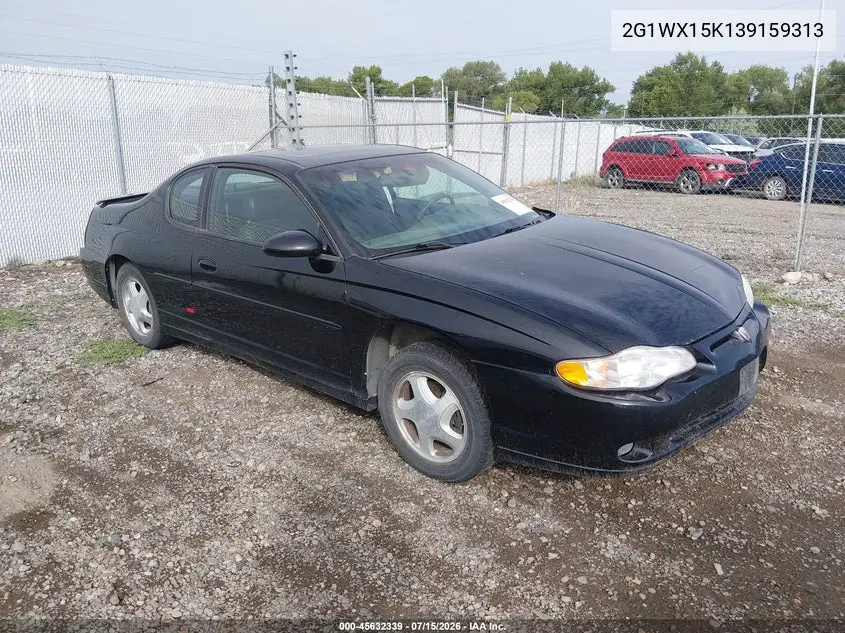 2003 Chevrolet Monte Carlo Ss VIN: 2G1WX15K139159313 Lot: 45632339