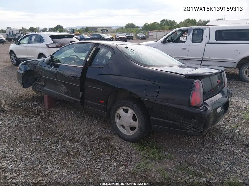 2003 Chevrolet Monte Carlo Ss VIN: 2G1WX15K139159313 Lot: 45632339
