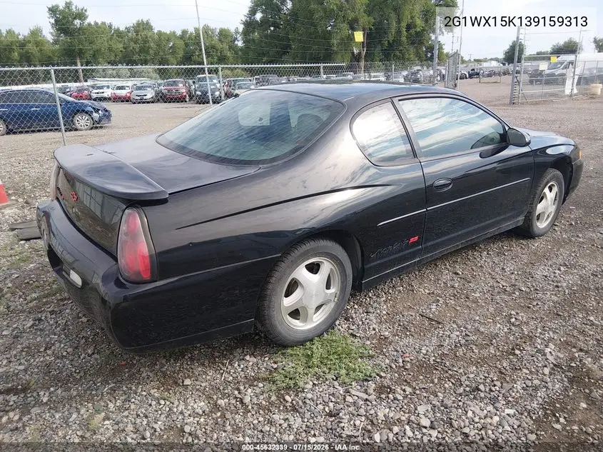 2003 Chevrolet Monte Carlo Ss VIN: 2G1WX15K139159313 Lot: 45632339