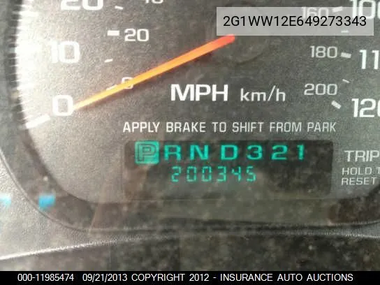 2004 Chevrolet Monte Carlo Ls VIN: 2G1WW12E649273343 Lot: 11985474