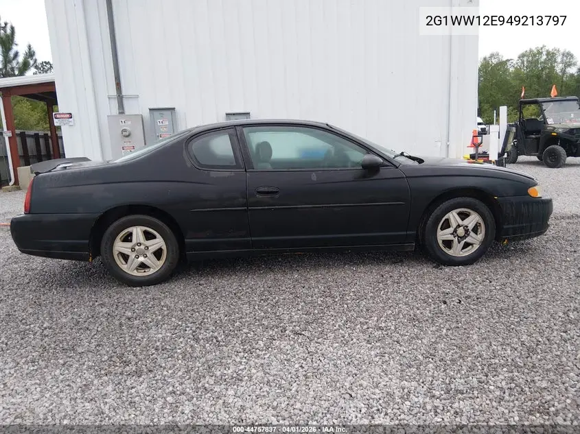 2004 Chevrolet Monte Carlo Ls VIN: 2G1WW12E949213797 Lot: 44757837