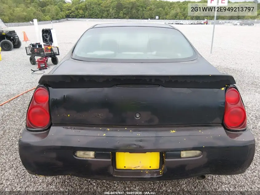 2004 Chevrolet Monte Carlo Ls VIN: 2G1WW12E949213797 Lot: 44757837