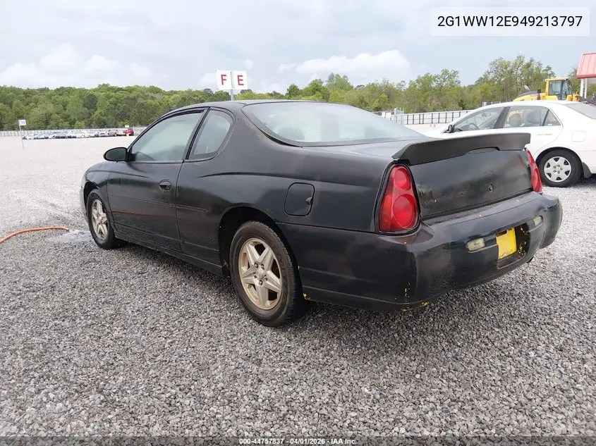 2004 Chevrolet Monte Carlo Ls VIN: 2G1WW12E949213797 Lot: 44757837
