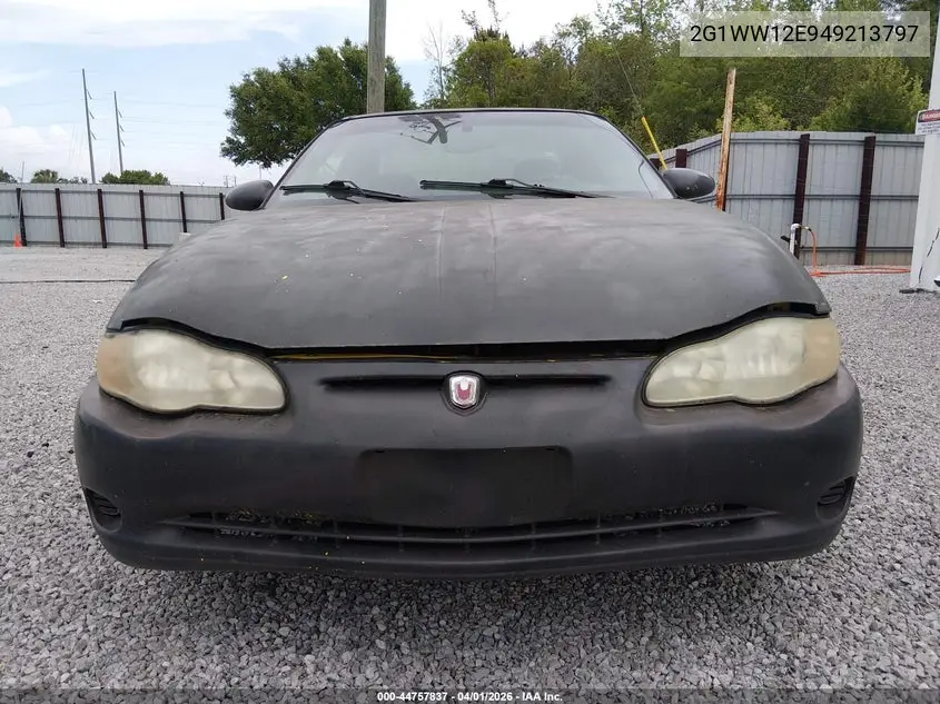 2004 Chevrolet Monte Carlo Ls VIN: 2G1WW12E949213797 Lot: 44757837