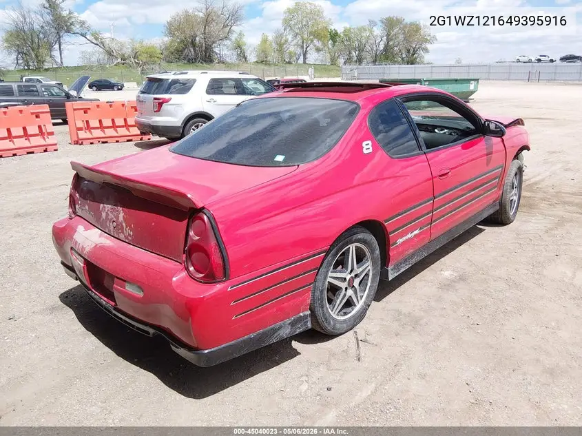 2004 Chevrolet Monte Carlo Supercharged Ss VIN: 2G1WZ121649395916 Lot: 45040023