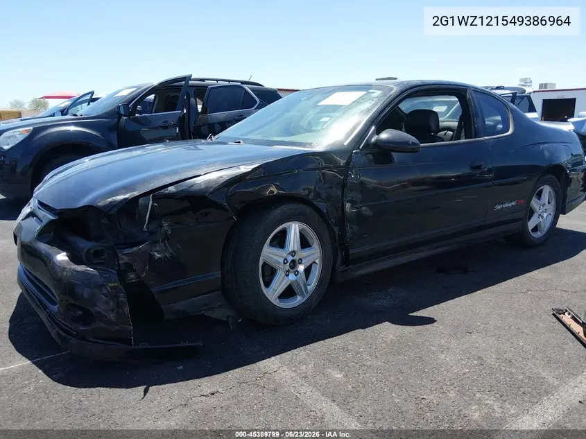 2004 Chevrolet Monte Carlo Supercharged Ss VIN: 2G1WZ121549386964 Lot: 45389799