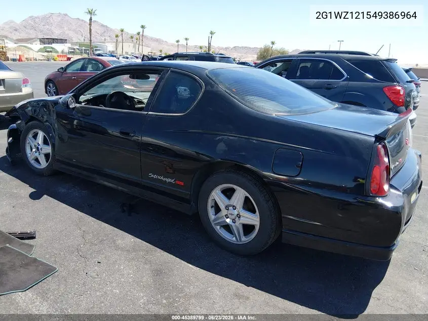 2004 Chevrolet Monte Carlo Supercharged Ss VIN: 2G1WZ121549386964 Lot: 45389799